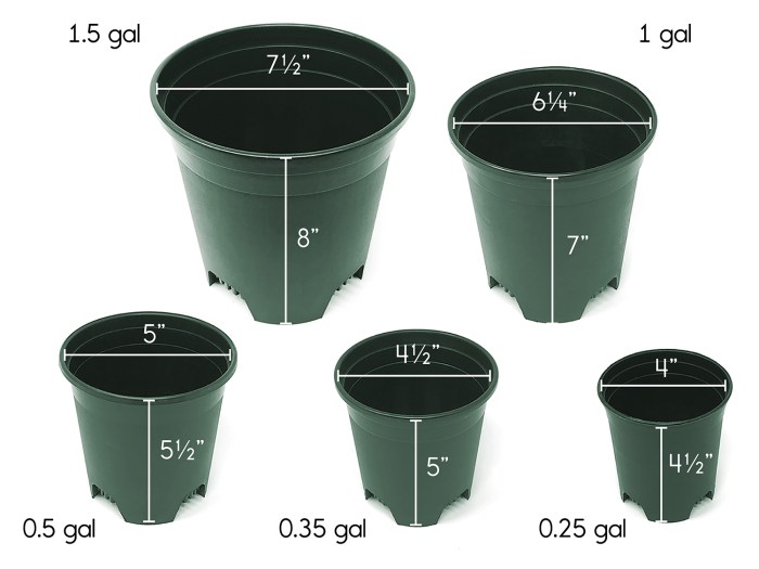 4 inch plant pots